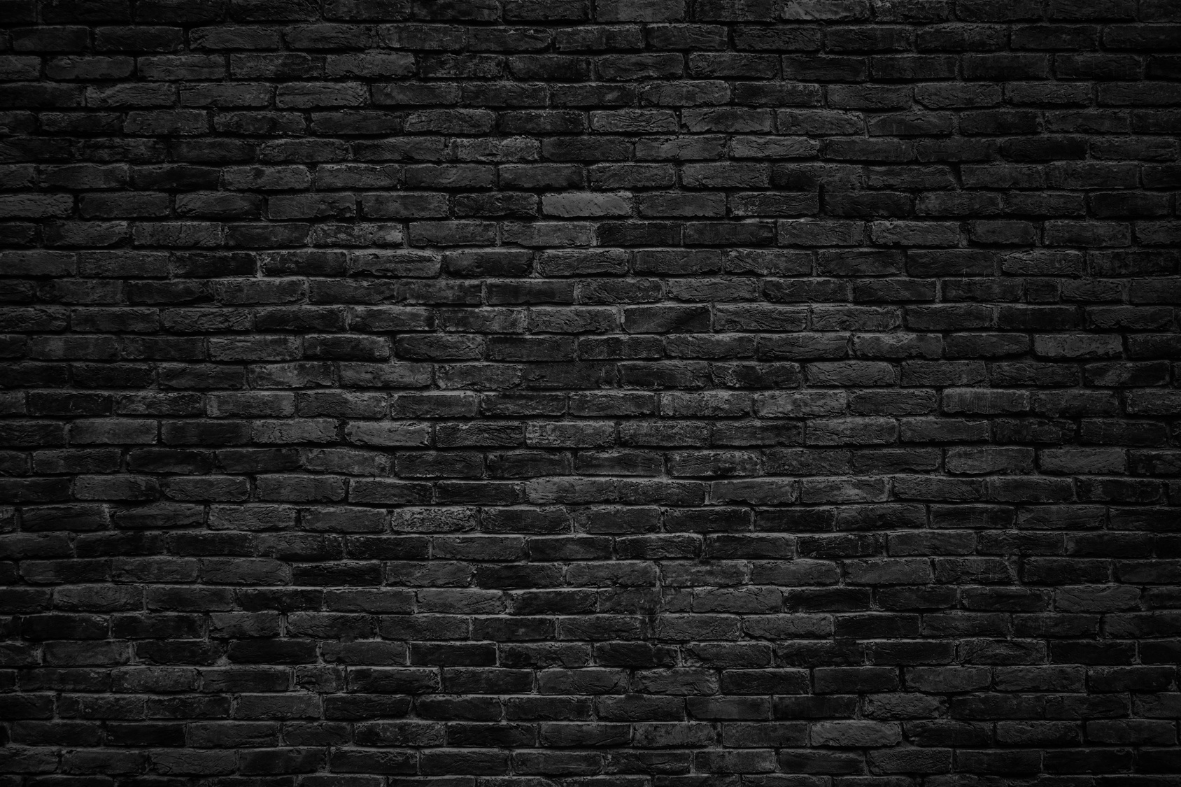 black brick wall, dark background for design