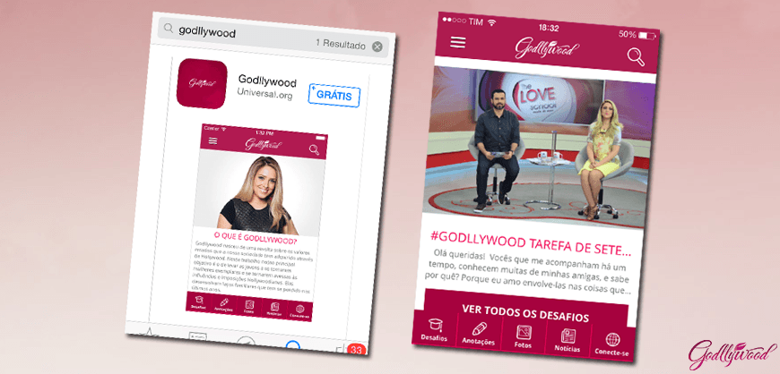 Imagem de capa - Aplicativo Godllywood