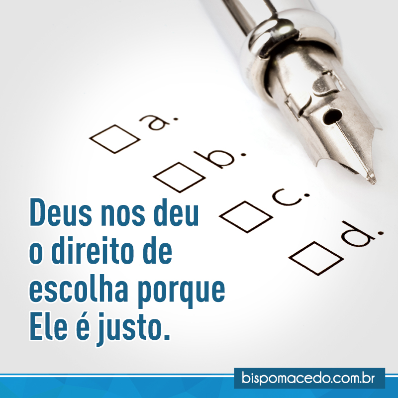 Quatro alternativas e uma caneta