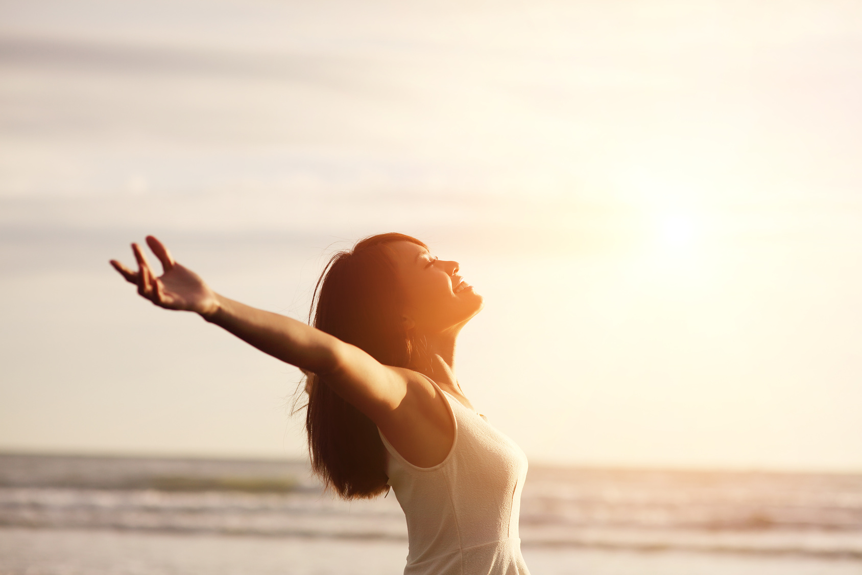 Smile Free and happy woman