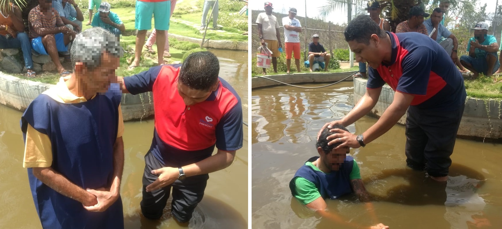 Imagem de capa - Detentos de presídio em Pernambuco decidem sepultar a velha criatura e são batizados nas águas