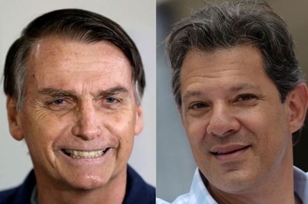 Imagem de capa - Datafolha: Bolsonaro tem 58% dos votos válidos; Haddad, 42%