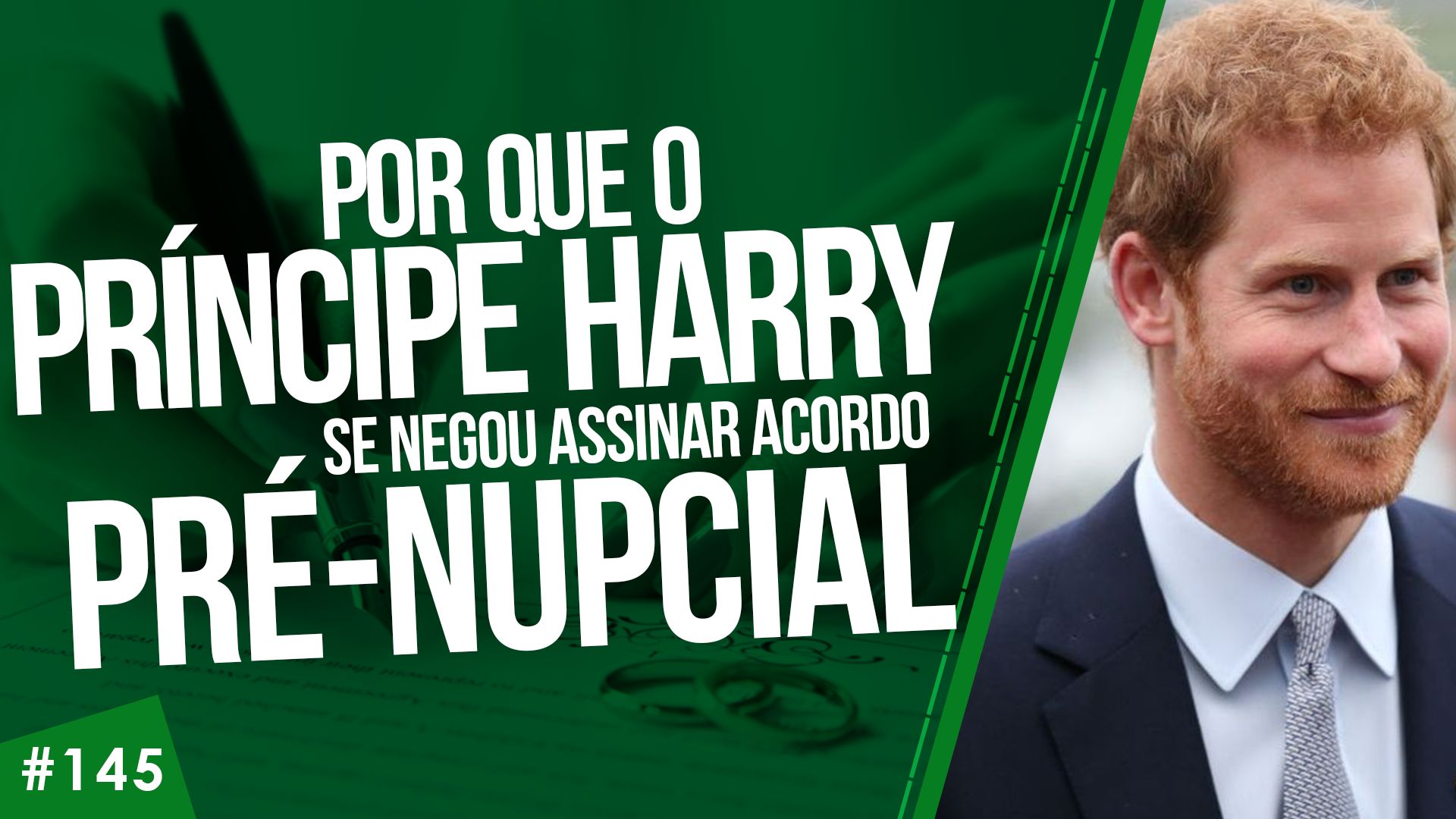 Imagem de capa - #145: Por que Príncipe Harry SE NEGOU a assinar acordo pré-nupcial