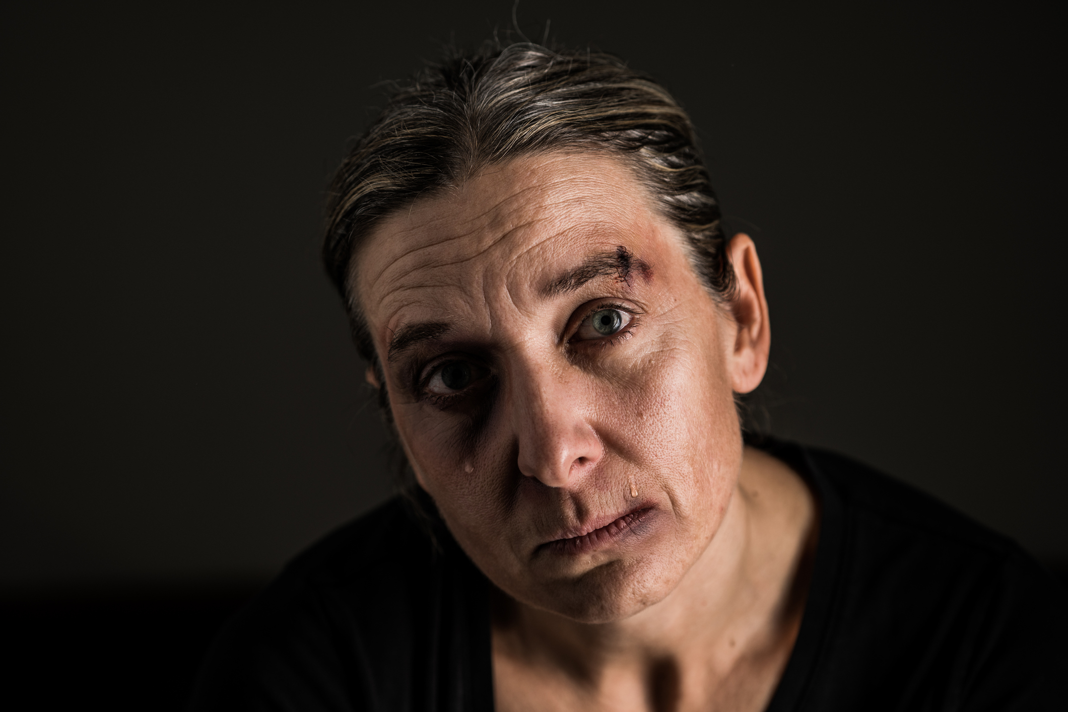 Troubled Emotions – sad 40 years old woman