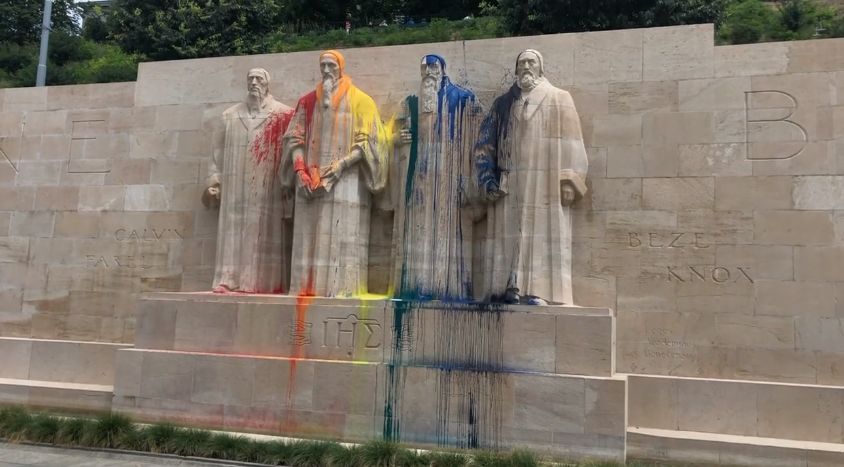 Imagem de capa - Monumento em homenagem à Reforma Protestante é vandalizado em Genebra