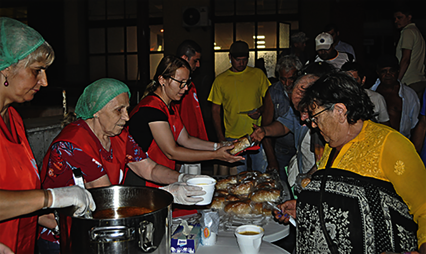 universal, grupo, voluntários