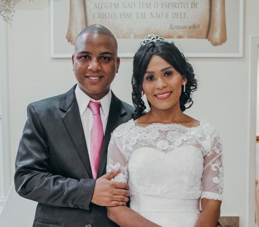 Pastor Weverton e sua noiva Ariely