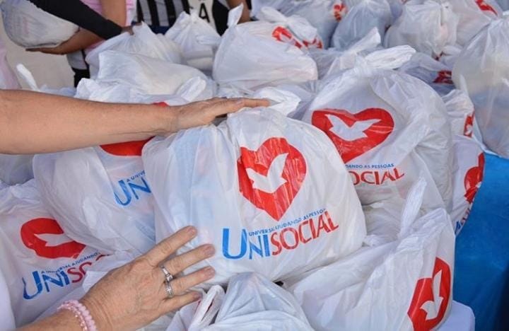 Imagem de capa - Unisocial distribui cestas de alimentos para comunidade na Praia Grande 