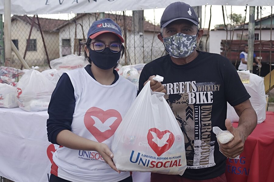 Imagem de capa - Unisocial atende mais de 5 mil pessoas em ação com distribuição de cestas básicas no Pará