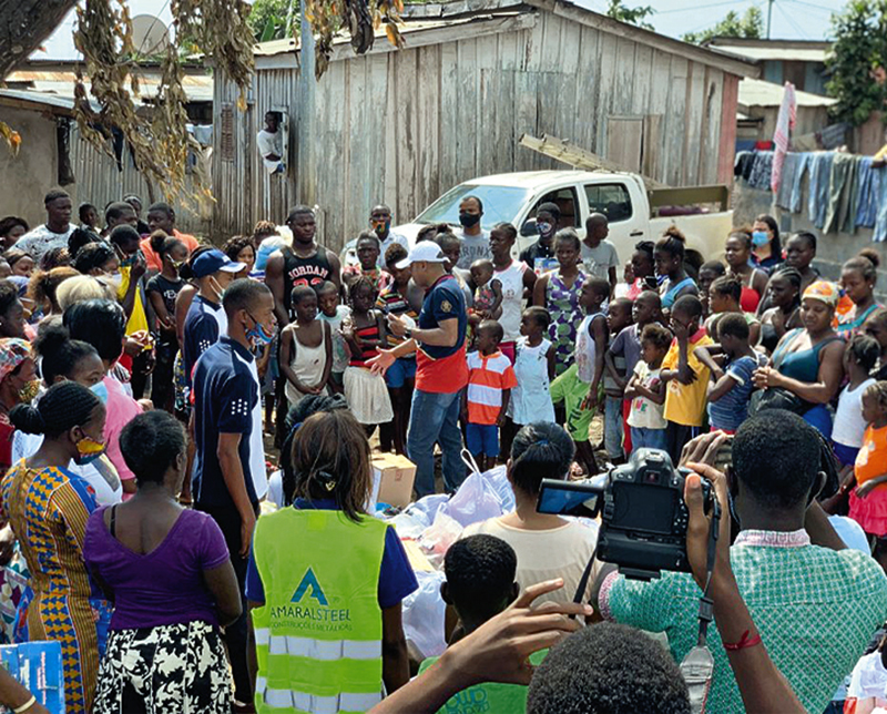 Unisocial ampara famílias desabrigadas em São Tomé e Príncipe