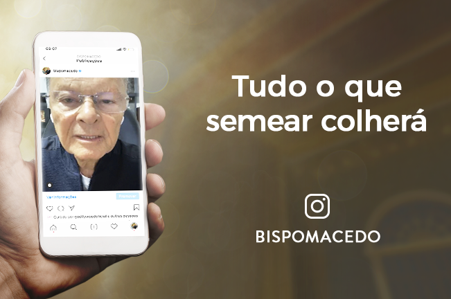 Imagem de capa - Tudo o que semear colherá