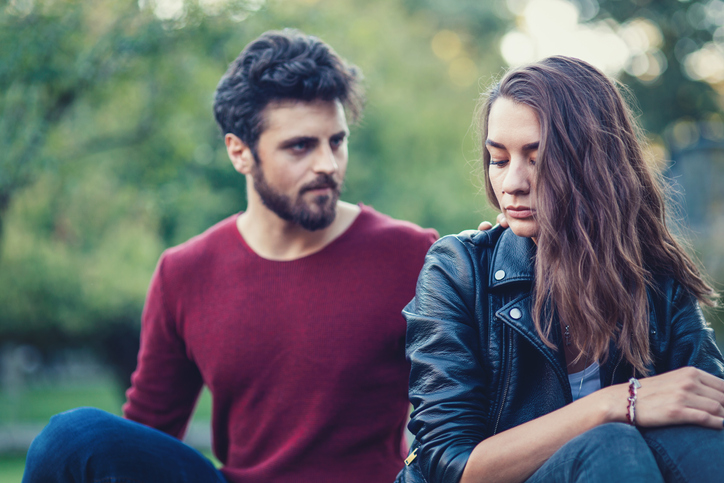 Young couple having some relationship difficulties