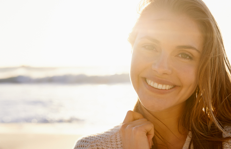 Stunning smile at sunset