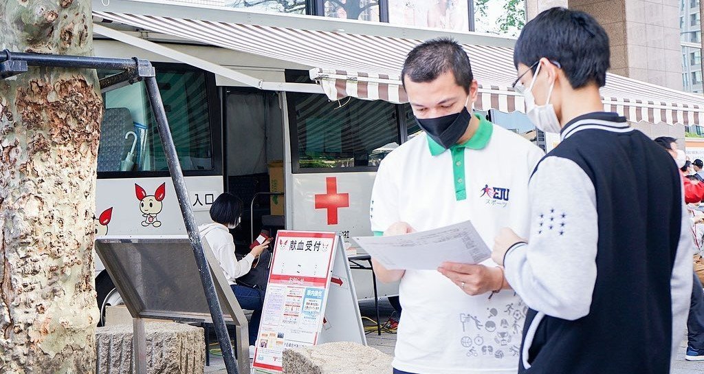 Imagem de capa - Cruz Vermelha agradece participação da FJU do Japão em campanha de doação de sangue 