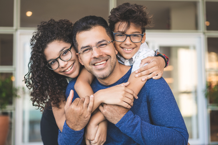 Portrait of happy family