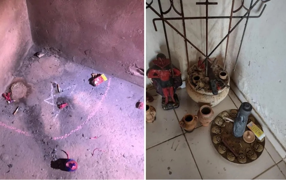 Imagem de capa - Polícia encontra objetos utilizados em rituais de magia negra na casa do “Serial killer” de Brasília