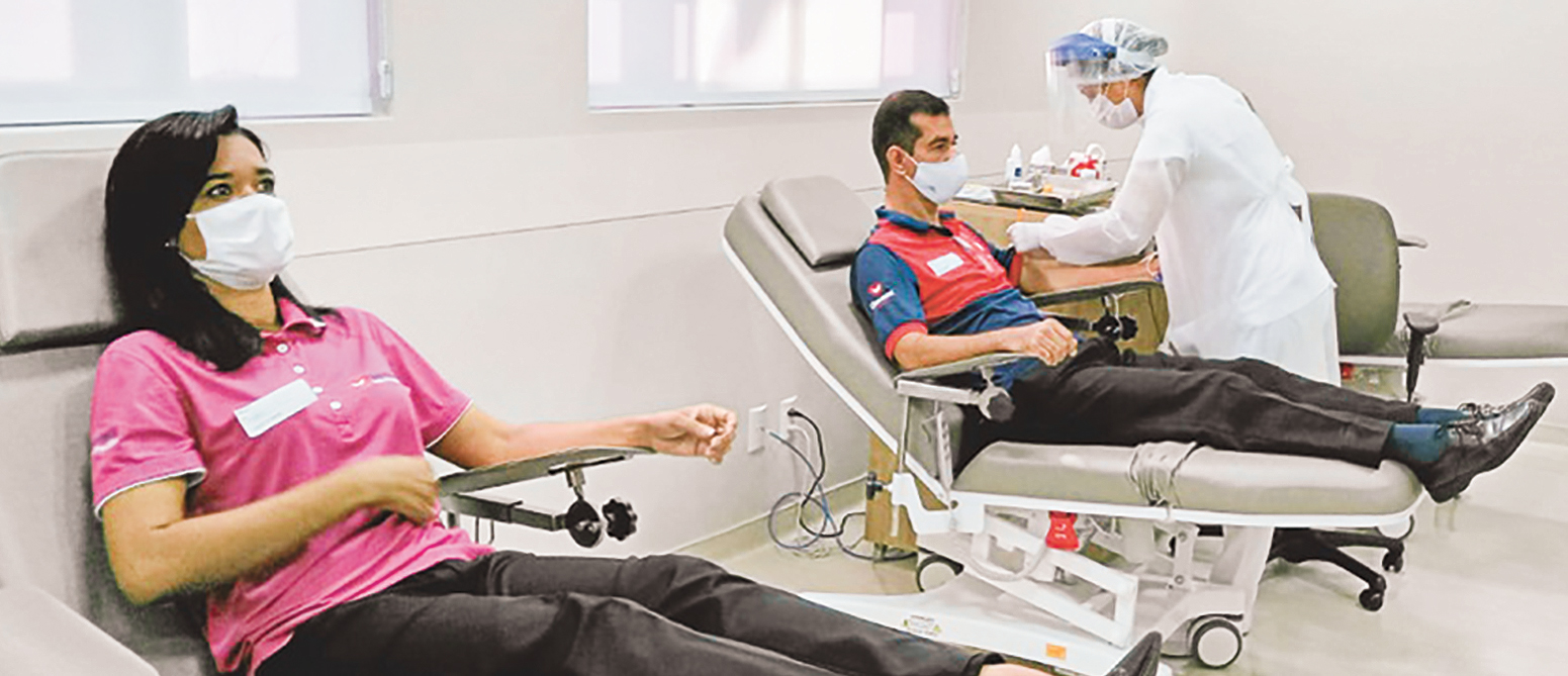 Imagem de capa - Voluntários da Universal se mobilizam para doar sangue em Goiás