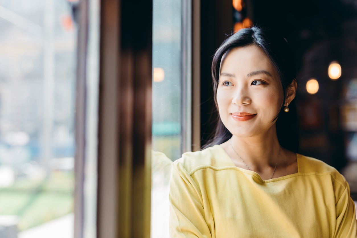 Portrait of confident Asian businesswoman.