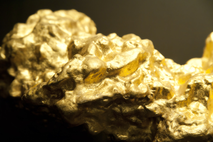 Detail of a golden Nugget