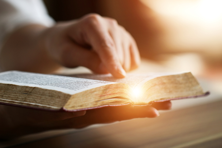 Women reading the Holy Bible.