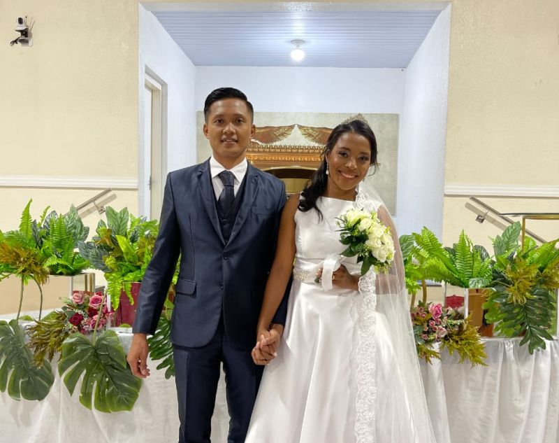 Pastor Ernesty e da sua linda noiva Thalita