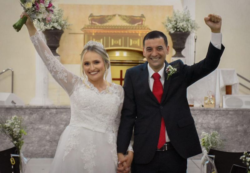 Pastor André e sua noiva Mayara