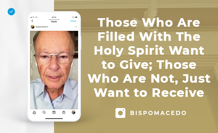 Imagem de capa - Those Who Are Filled With The Holy Spirit Want to Give; Those Who Are Not, Just Want to Receive