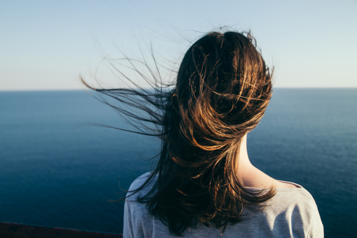 Dark hair girl&#8217;s portrait.