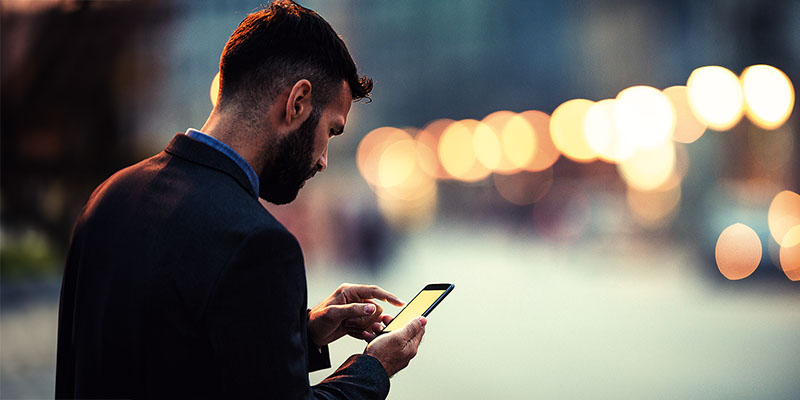 Businessman in the city