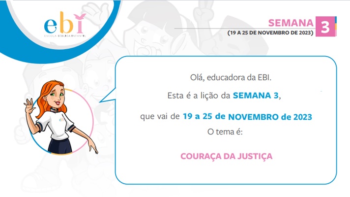 3ª Semana de 19 a 25 Novembro &#8211; Couraça da Justiça