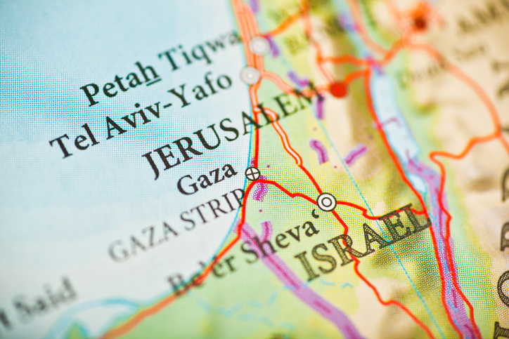 Jerusalem,Israel map