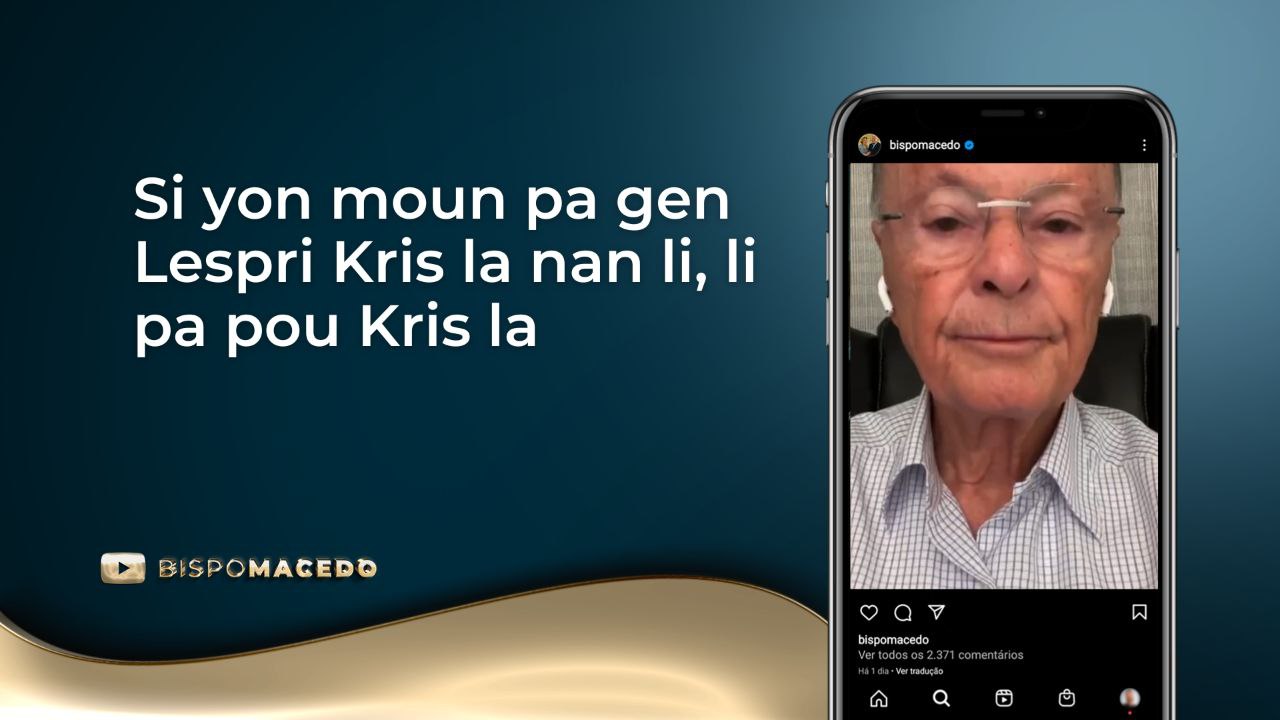 Si Yon Moun Pa Gen Lespri Kris La Nan Li Li Pa Pou Kris La Portal Universal 