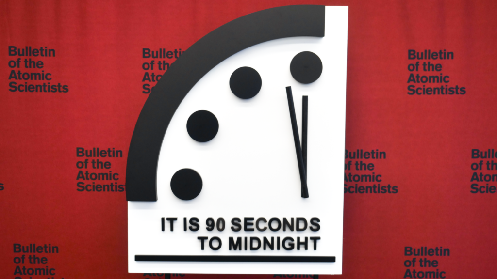 Imagem de capa - Relógio do Juízo Final e o ajuste dos ponteiros em 2024
