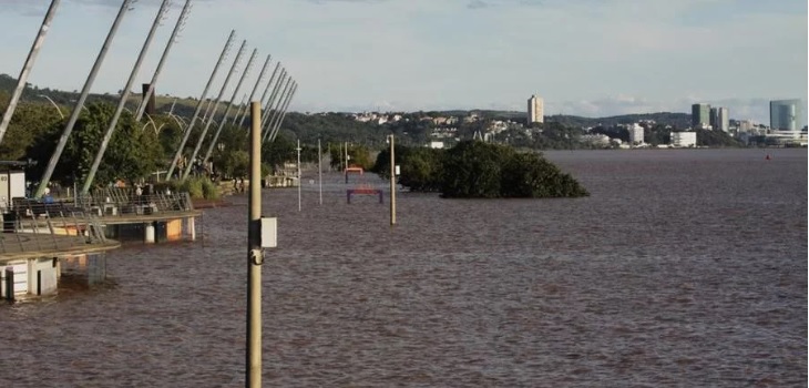 postNível do Guaíba estabiliza, mas enchente pode durar até início de junhona categoriaMetSul alerta