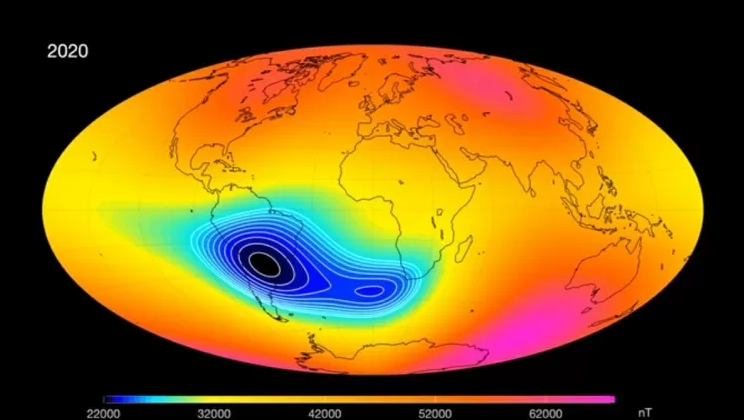 Imagem de capa - O que é a Anomalia Magnética do Atlântico Sul (AMAS)?