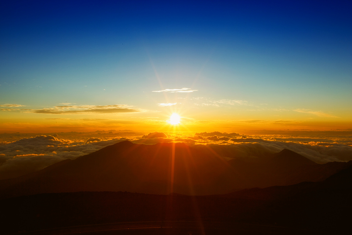 Beautiful Sunrise at Haleakala Maui