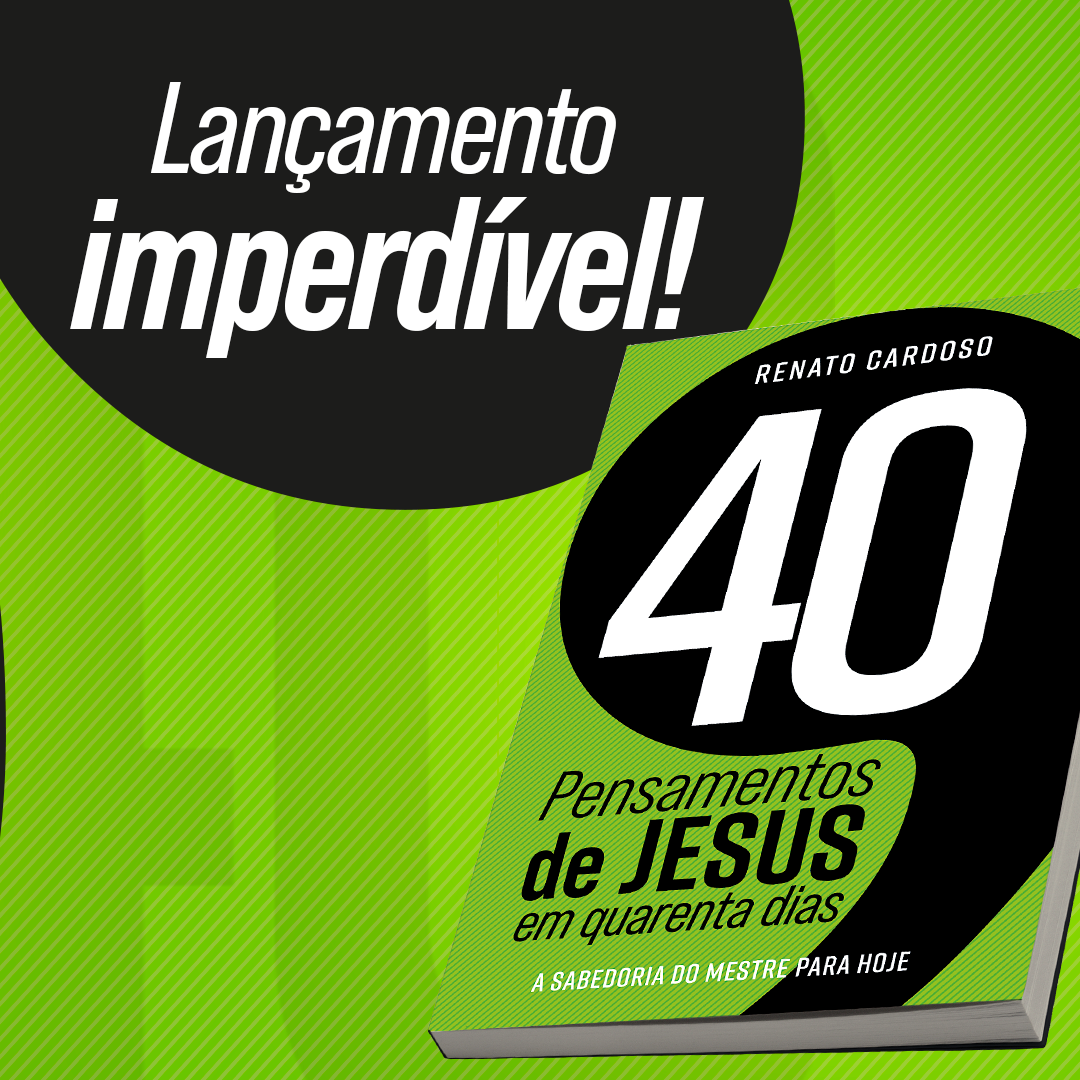 Imagem de capa - Lançamento do livro “40 Pensamentos de Jesus em Quarenta Dias” acontece neste sábado (1º), no Templo de Salomão