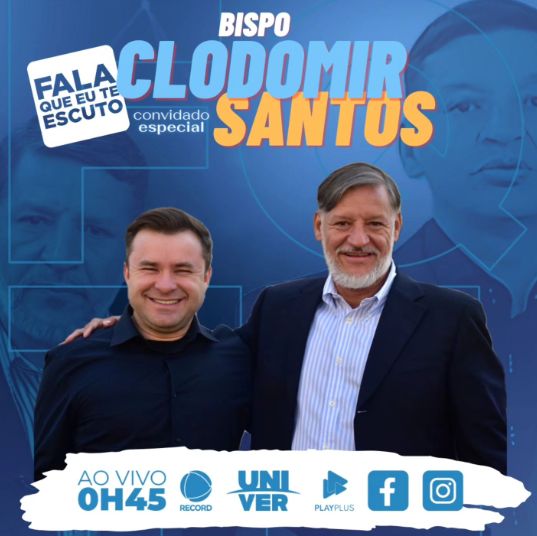 postBispo Clodomir Santos participará do &quot;Fala que eu te Escuto&quot;na categoriaNotícias da Universal