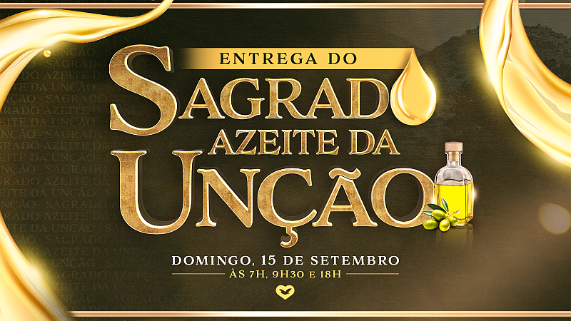 Imagem de capa - Entrega do Sagrado Azeite da Unção acontece em setembro