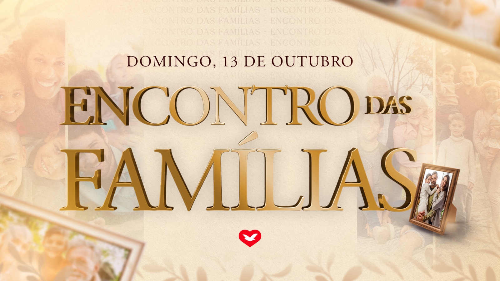 Imagem de capa - 13 de outubro: participe do &#8220;Encontro das Famílias&#8221;