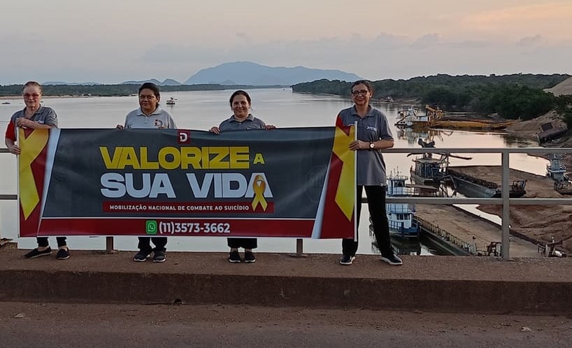 postAção deixa mensagens de fé em ponte de Roraimana categoriaDepressão Tem Cura