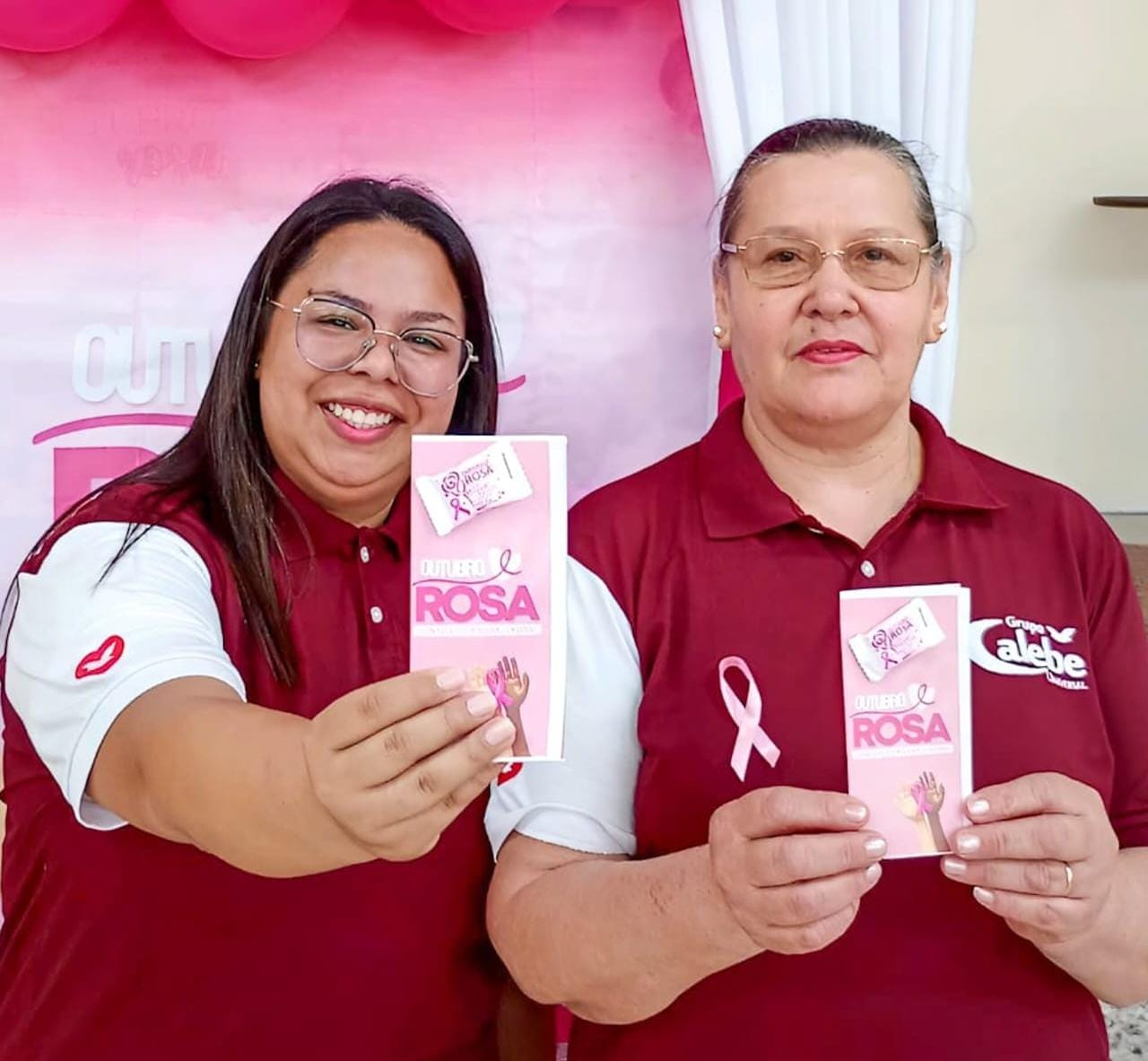 Imagem de capa - Unidos por uma causa: Grupo Calebe Universal promove conscientização sobre o câncer de mama para mulheres de todas as idades