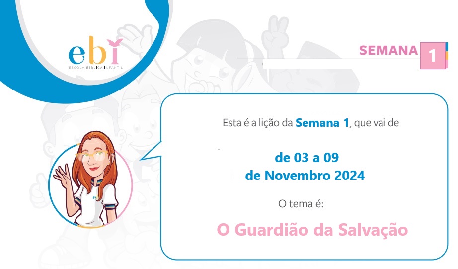 1ª Semana de 03 a 09 de novembro 2024