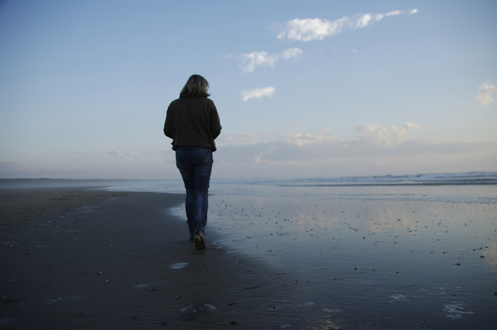 Woman on the beach