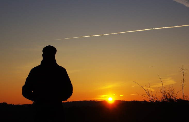 Watching sunrise