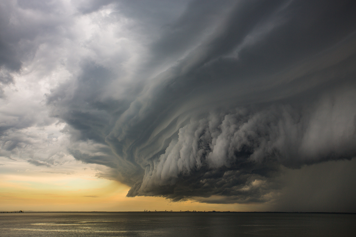 Epic super cell storm cloud