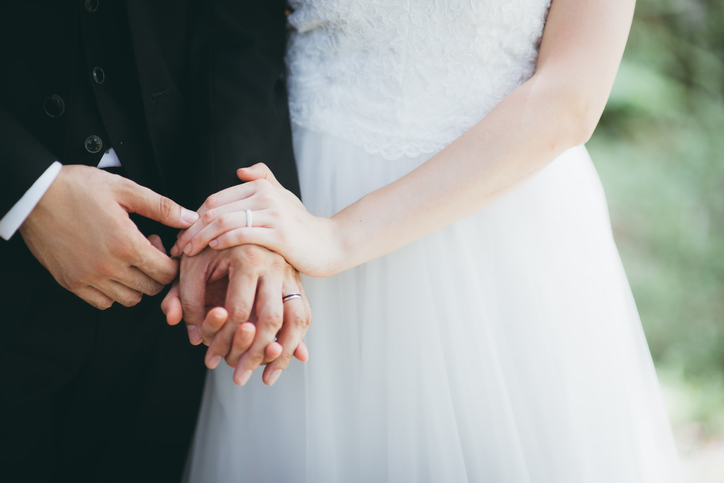 Close-Up Of Couple Holding Hands