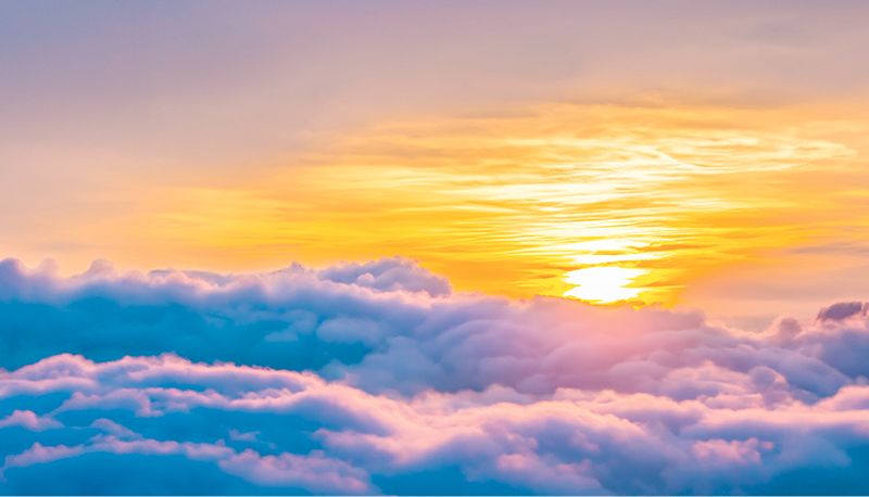 Beautiful Photo nature landscape background. Photo twilight sky background. Colorful Sunset sky and cloud. Vivid sky in twilight time background. Fiery orange sunset sky. Beautiful.