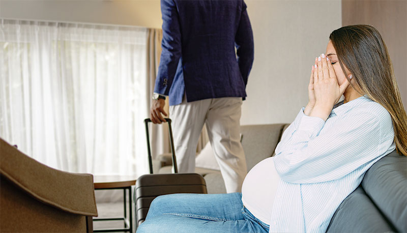 Imagem de capa - Ela está grávida e sofre com o jeito do marido, que já a deixou várias vezes