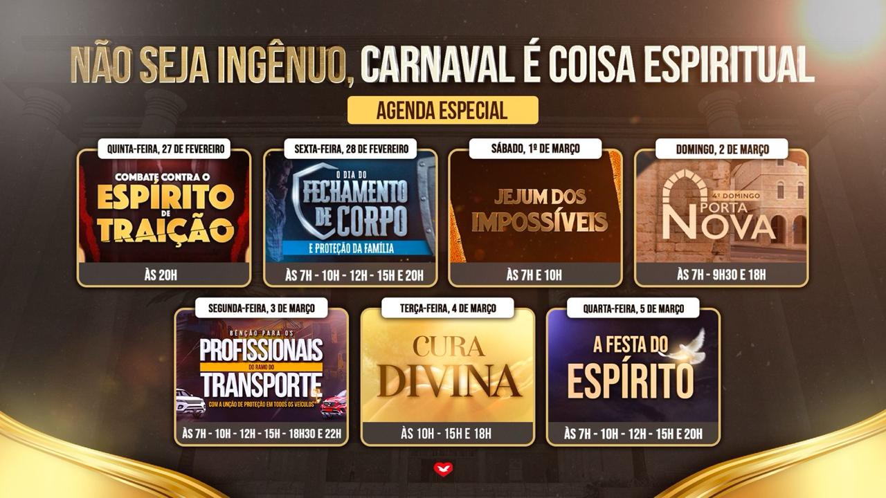 Imagem de capa - Programação especial para o período do Carnaval
